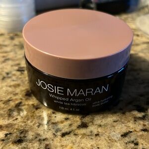 Josie Maran whipped Argan oil, white tea, hibiscus new, never opened 4fl oz